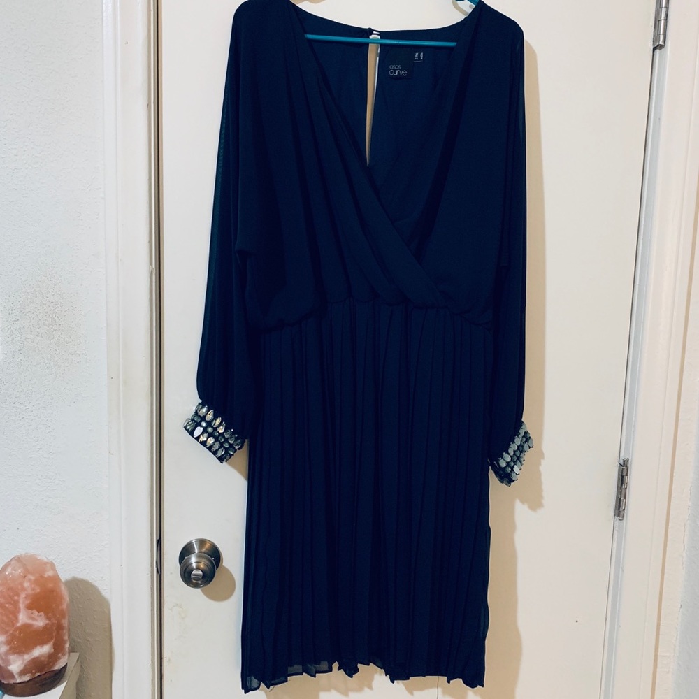 ASOS embellished sleeve dress